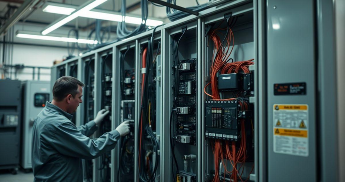 Montagem de painel elétrico: distribuição de energia com segurança